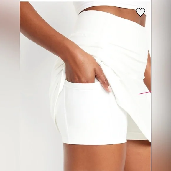 Old Navy Powersoft Extra High-rise Go Dry  skort in Magnolia NWT Tennis summer - Picture 2 of 8